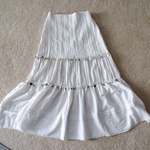 Gorgeous White Full Skirt